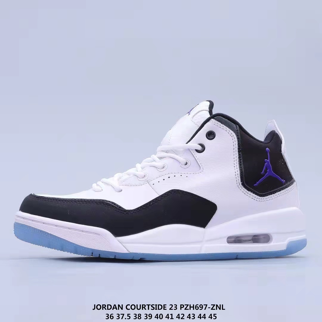 Women Air Jordan Courside 23 White Navy Blue Shoes - Click Image to Close